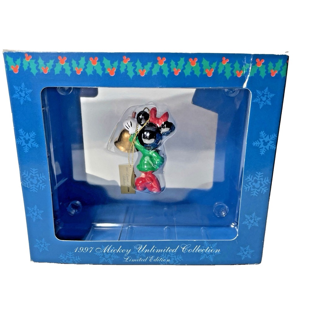 Mr. Christmas LE Minnie Mouse Ornament NIB w/ Certificate Vintage Collectible - Picture 5 of 9